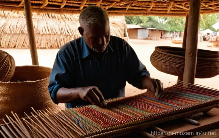 모잠비크의 주요 민족과 문화 - **Coastal Mozambique: Seafood Feast by the Sea:**
    A serene and picturesque Mozambican beach scen...
