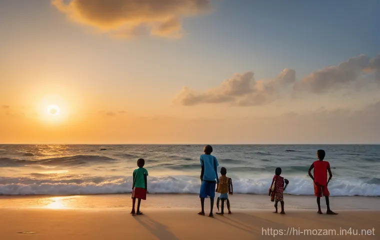 모잠비크 천연가스 산업 - **Prompt 1: "A 'New Energy Story' Dawn in Mozambique"**
A vibrant, wide-angle shot of the Mozamb...