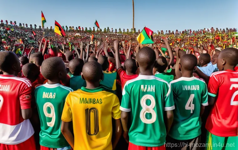 모잠비크 축구 대표팀 역사 - **Prompt: African Stage Aspirations: AFCON Qualification Moment**
    A wide-angle, dynamic shot cap...
